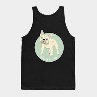 French Bulldog Frenchie Dog Breed Cursive Graphic Tank Top